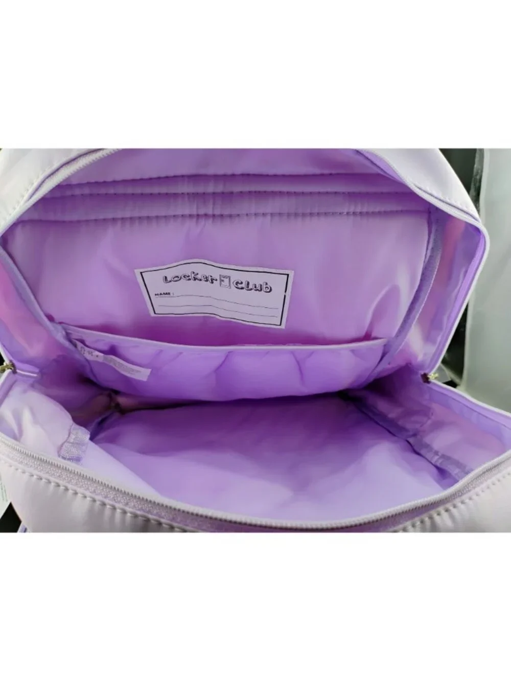 Pastel Lavender Backpack With Headphones Set Youth Adjustable Straps Durable
